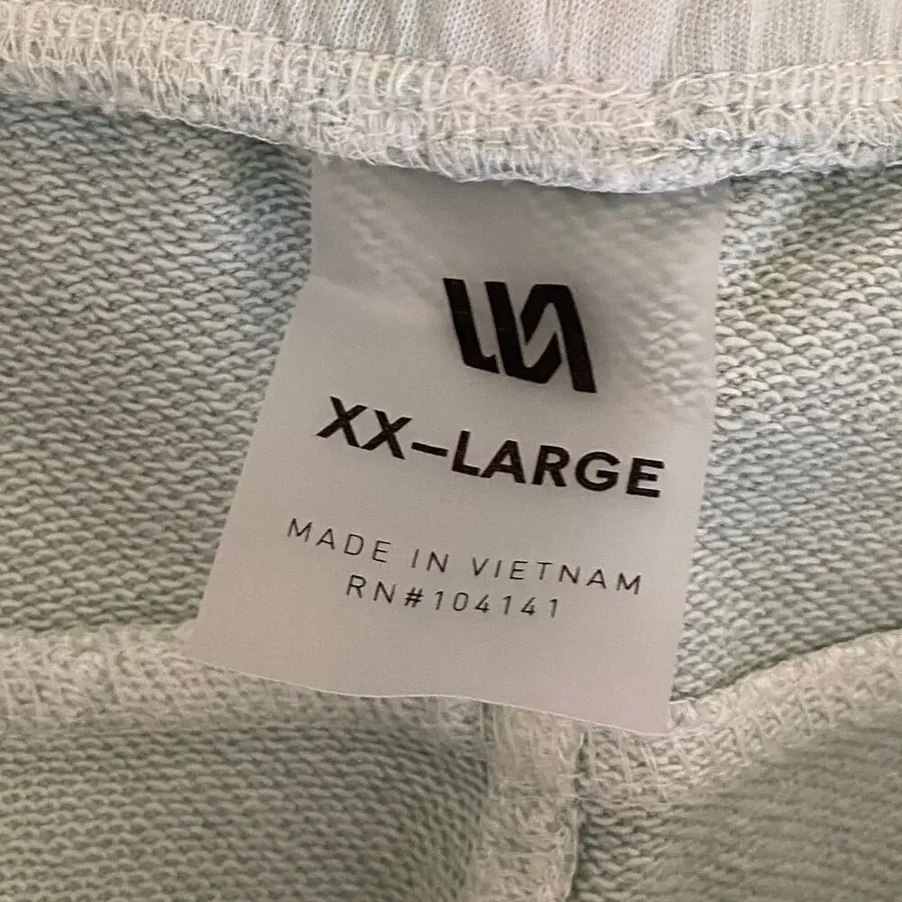 VRST Washed‎ Twill Terry Mint Green Drawstring Simple Shorts Men's Size 2XL NWT